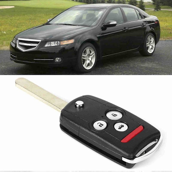 3+1 Knap Bil Smart Fjernbetjening Nøgle Passer til Acura TL 2007-2008