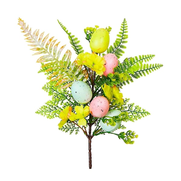 Kunstig Påske Pick Bordpynt, DIY Håndværk, Påskepynt Blomsterarrangementer til Vase Forårsfest Helligdag