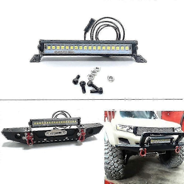 83mm 18 Led Lys Bar Taklampe Lys For 1/10 Rc Crawler Bil Axial Scx10 Trx4 D90 Oppgraderingsdeler