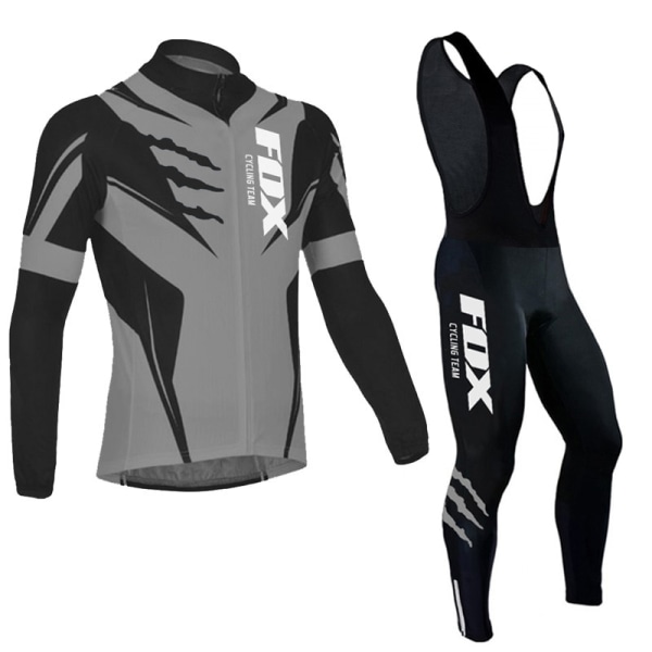 Fox Cycling Team Sykkeltrøye for menn Langermet MTB-sykkelutstyr equipacion ciclismo hombre Sykkelklær Racing Sykkelklær 15 S