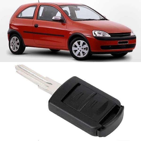 2 Knapper Nøgle Etui Skal Cover til Opel Vauxhall Corsa 2000-2004