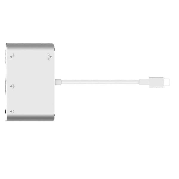 For Apple interface til HDMI-kompatibelt VGA-adapterkabel til iPhone