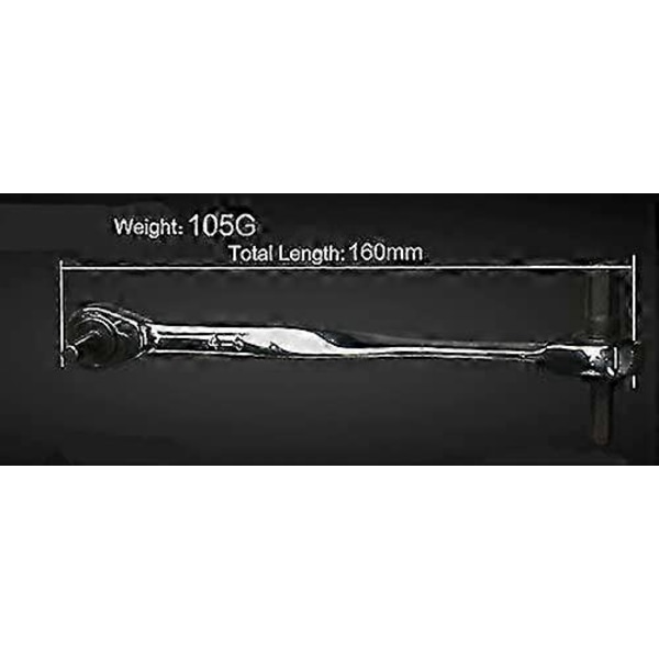 4-in-1 räikkäavain 2-suuntainen käsiväännin kaksoispäiset työkalut 4 5 6 8mm metriset