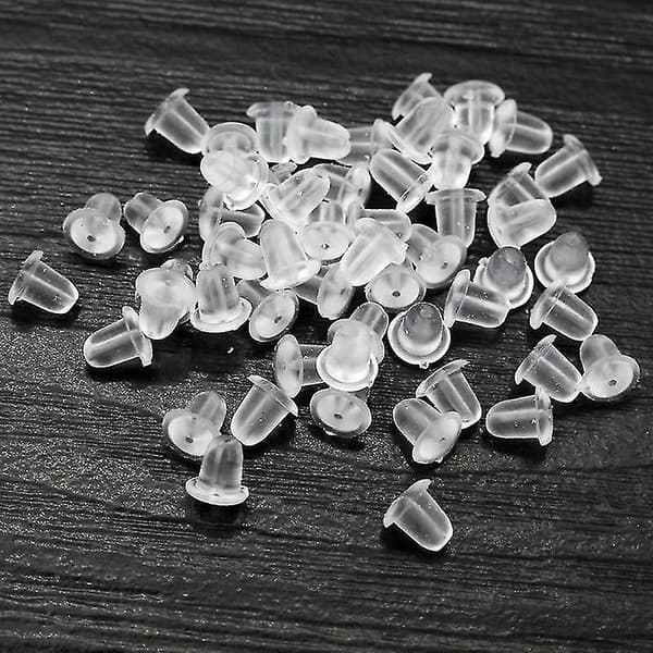 Smykkelagesett Plast Øredobb Bakside Plugghette Spiker Tilbehør