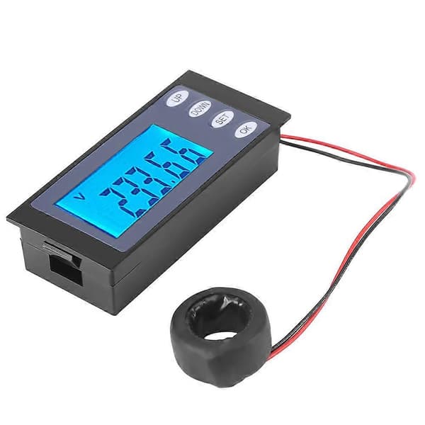 PEACEFAIR Digital AC 80-260V 100A Ström Spänning Watt KWh Tid Panelmätare Voltmeter CT