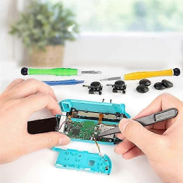 4 stk. Udskiftningsjoystick til Switch 3D Joystick Analog Thumb Stick til Switch Lite Joycon Spilcontroller Reparationsværktøj