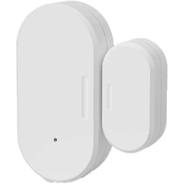 Zigbee Døralarmsensor, App-styret Dørsensor, Registrerer Åben/Lukket, Sender Alarmer, Kompatibel med Zigbee Hub
