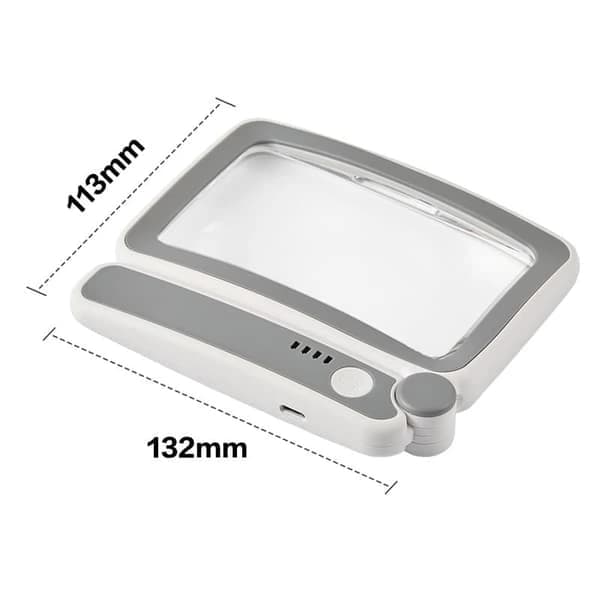 LED-forstørrelsesglas 4X - Genopladeligt og foldbart, perfekt til folk med nedsat syn