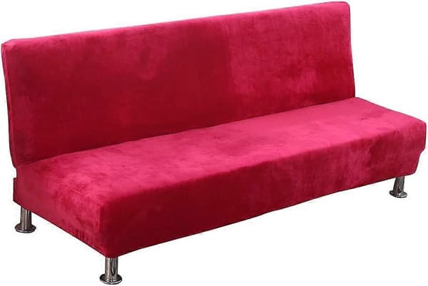 Sofföverdrag utan armstöd, 160-190cm, sammet, elastiskt