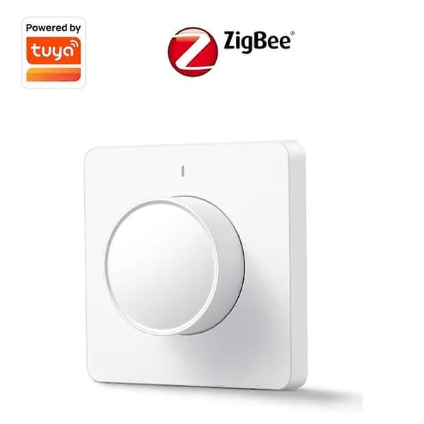 Tuya Smart Zigbee Dimmer Lysbryter Dimmerpanel Vegg Smart Bryter 220-240V Fungerer med Alexa Zigbee