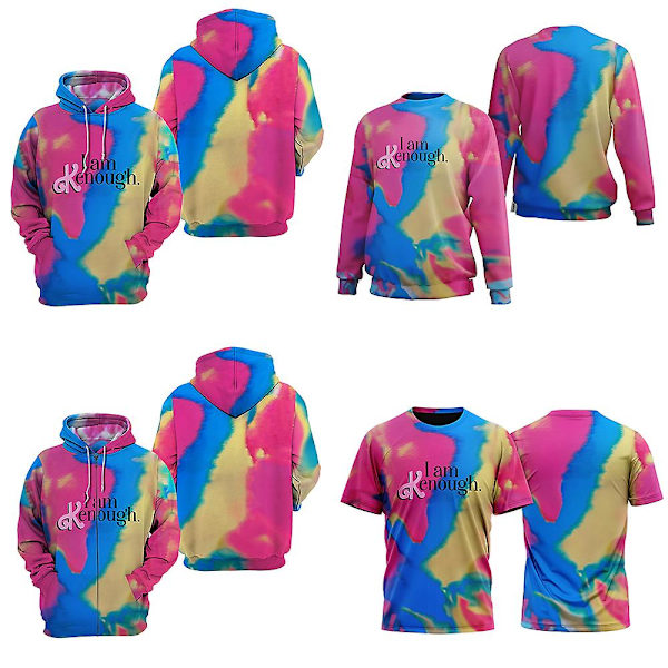 I Am Kenough Hoodies T-paita miehille Naisten Cosplay Harajuku Plus Size -huppari Unisex Lasten T-paidat Lyhythihainen T-paita 1 Kids 140cm