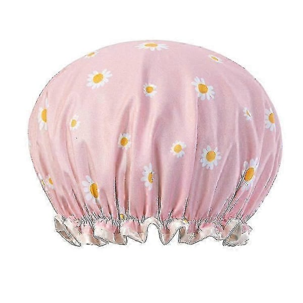3 stk. Genanvendelig Brusehætte, 27 cm (marineblå+lyseblå+pink)