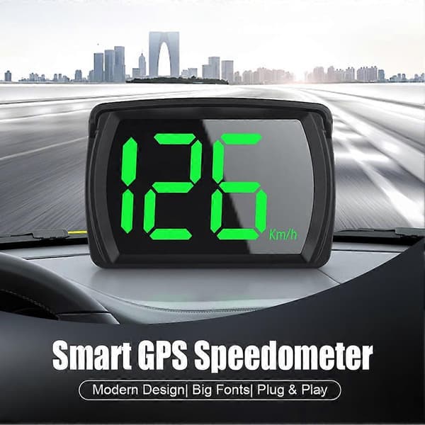 Bil GPS HUD USB Head-Up Display Digitalt speedometer for lastebiler busser elbiler USB Plug and Play
