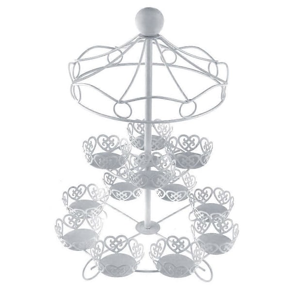 2-lags 12-tals karrusel cupcake stander holder display bryllupskage cupcake display stand