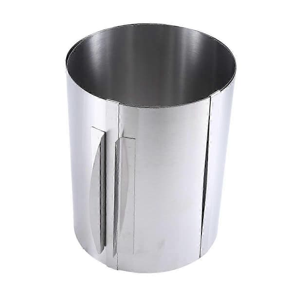 Justerbar Kagering Høj 20 cm - Rustfrit Stål Bage Ring Justerbar - Høj Bageform til Nem Tilberedning