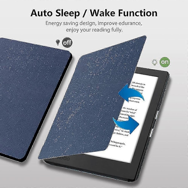 Ultratunt PU-läderfodral för Kobo Aura Edition 2 2016 6' Ereader Skyddsfodral för Kobo Aura Edition 2 N236 Eepcover