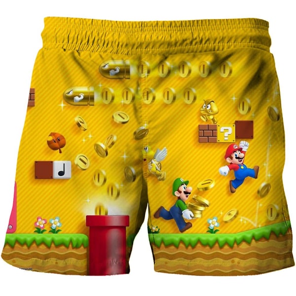 2023 Summer Kids Mario Shorts Tecknad Super Mario style 2 100cm