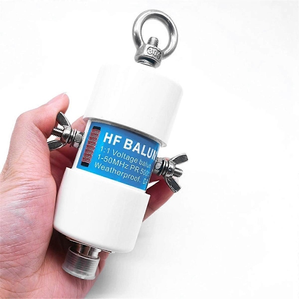 Universal 1:1 HF Balun Vanntett for 160m - 6m Bånd (1.8 - 50MHz) 500W for Kortbølgeantenne Balun