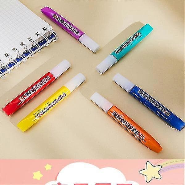 MagicPens, DIY Popcorn-kuplapiirustuskynät, MagicPens lapsille, Magic Popcorn -värikynä, Bubble Pen 3D Art Sa