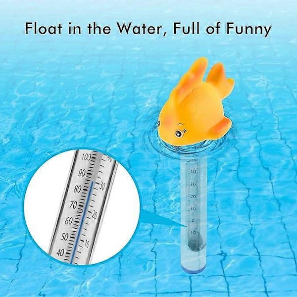 Flytande Pooltermometer, Vacker Inomhus Utomhus Termometer för Pool Spa Badkar Jacuzzi Akvarium Vattentemperatur