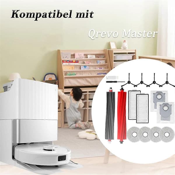 Til Qrevo Master Robot Støvsuger Hoved Sidebørster