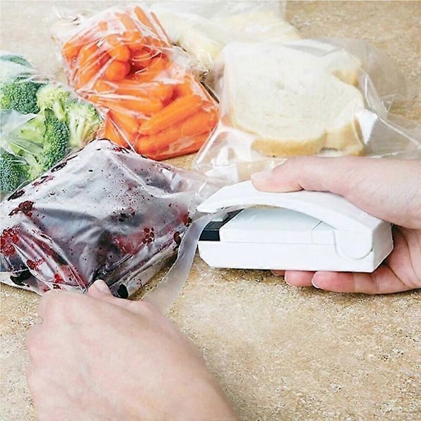 Folie sveisemaskin Mini poseforsegler matfolie sveiser folieposer sveiser vakuumforsegler varmeforseglingsmaskin 3.5W