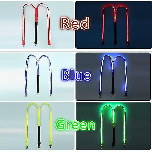 Komea miesten Led-takaton solmio, joka sopii täydellisesti musiikkijuhlien pukujuhliin Fluorescent green Suspenders