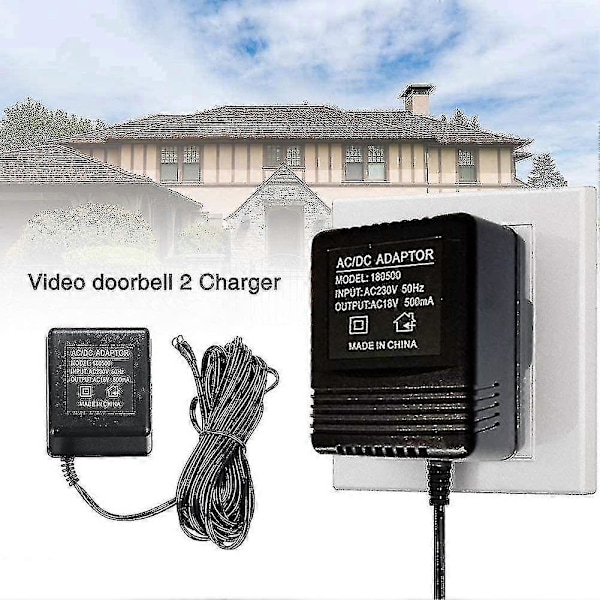 Strømadapter til Nest Hello Video Doorbell, Video Doorbell Video Intercom TY