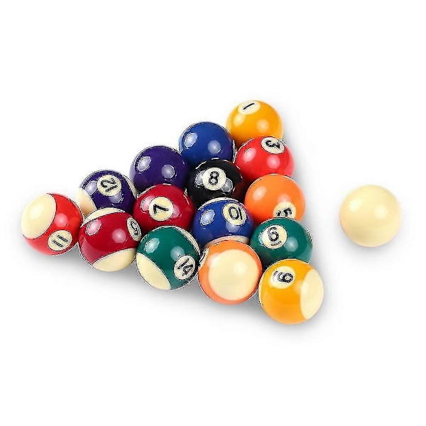 25mm Børnebillardbord Kuglesæt Resin Små Pool Køkugler Komplet Sæt