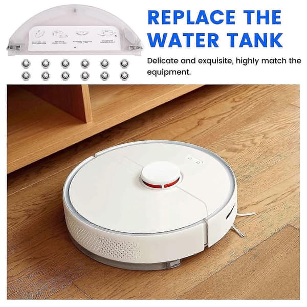Kompatibel med Roborock S6 MAXV S6 Pure S5 MAX S4 E4 E35 E2 Robotstøvsuger Vanntank Vannkjerne Reservedeler