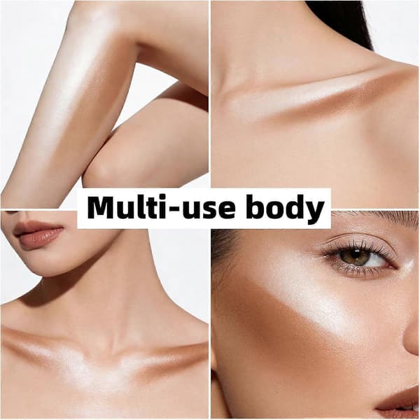 2-i-1 konturstift, krem dobbel highlighter concealer stift bronzer highlighter penn Light brown