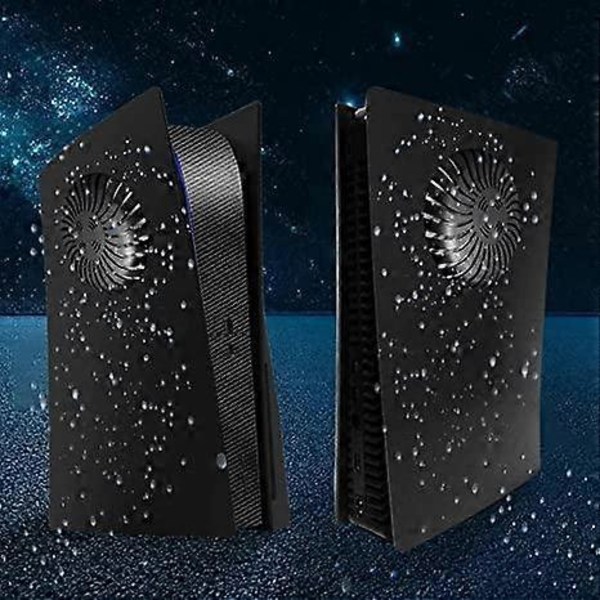 PS5 Plader med Ventilationsåbning, Grå Camouflage PS5 Plader med Sort PS5 Mellemskin, Hård ABS Stødsikker PS5 Udskiftningsskal Anti-ridse PS5 Dækplader