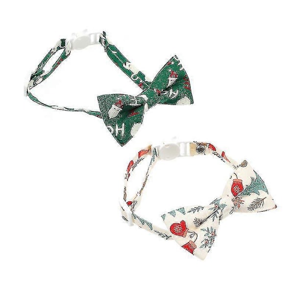 2 st julhalsband för katter