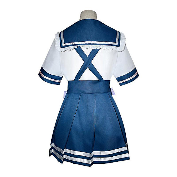 Anime Cosplay Kostym Minato Aqua Vit Jk Uniform Sailor Suit Daily Wear Halloween Party S