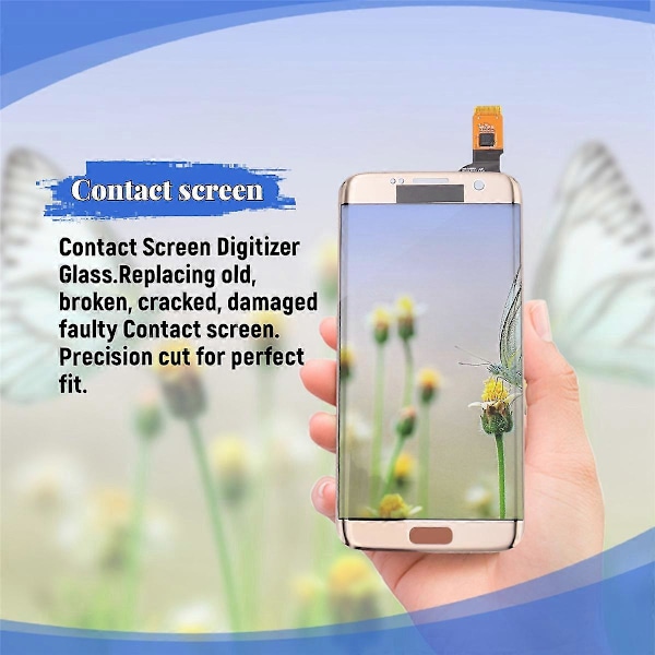 til Samsung Galaxy S7 Edge G935 Kontaktskærm Digitizer Glas med Værktøj