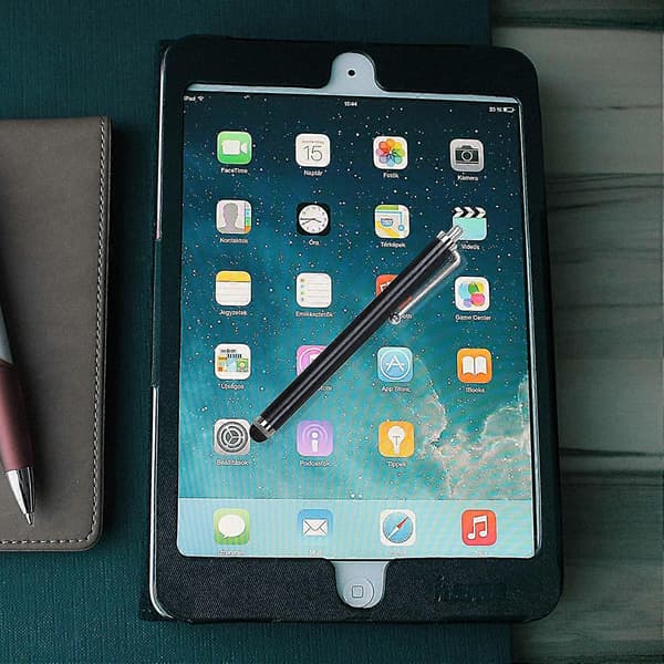 2 stk. Smart Phone Pen Stylus, Silikone Tip Penne til Touch Screen Enheder (sort)