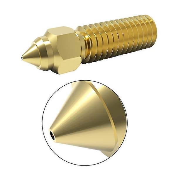 M6 Volcano Messing Dyse Udskiftning 0.4mm Til 1.75mm Filament 3D Printer - ya