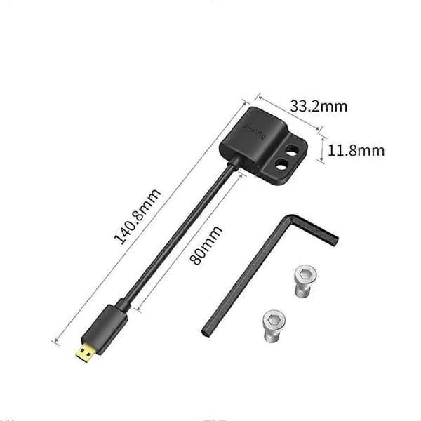 SmallRig Ultra Slim 4K Adapterkabel D til A for BMPCC 4K for Sony A7R IV, A7RIII, A7III, A7II Black