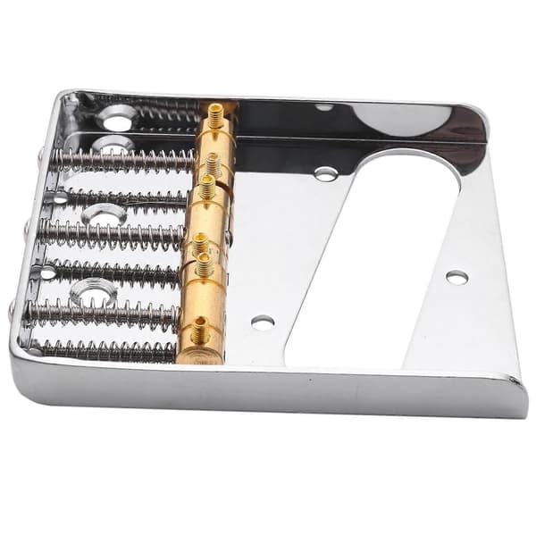 Silver Chrome 3 Kopparsadel Stall för TELE Elgitarr