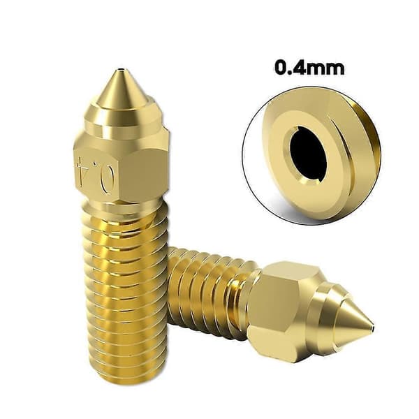M6 Volcano Messing Dyse Erstatning 0.4mm For 1.75mm Filament 3D Printer - ya