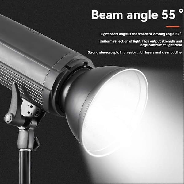 Standard reflektordiffusor lampeskjermskål for Bowens Bayonet Mount Studio Strobe Flash Light Reflector 55 grader Black