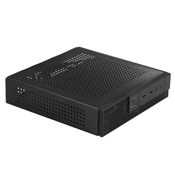 Mini-ITX HTPC for Kabinett Boks Chassis Overvåkingsserver Chassis Industriell Kontroll Datamaskin USB AUDIO Porter Kabinett
