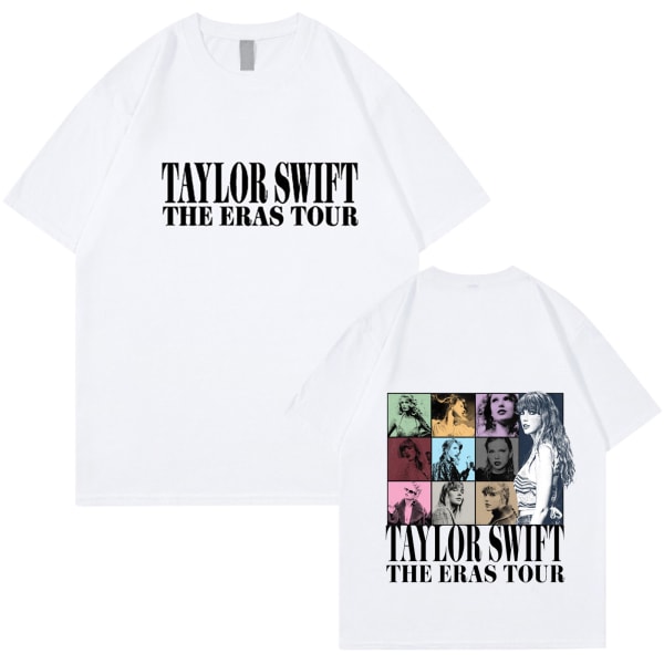Taylor Swift Fan T-shirt Trykt T-shirt Skjorta Pullover Vuxen Collection Gift white S