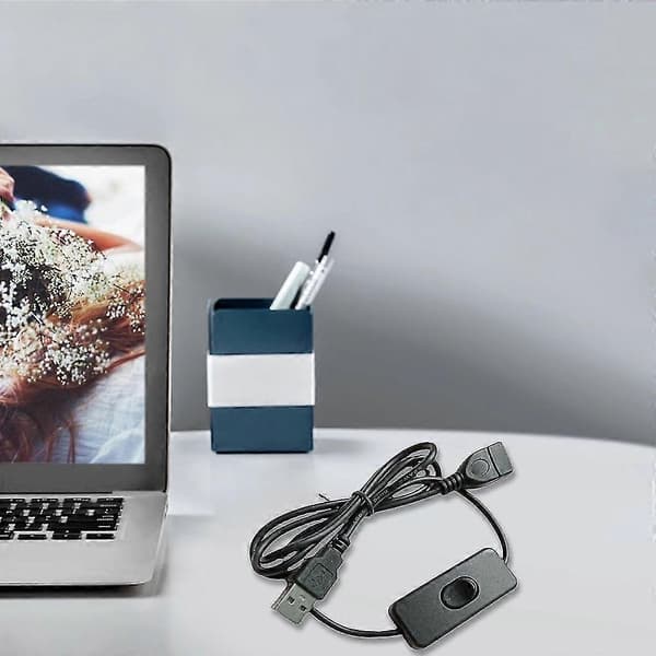 2m USB-kabel med bryter På/Av Kabel Forlengelse USB Vifte Strømforsyningsledning