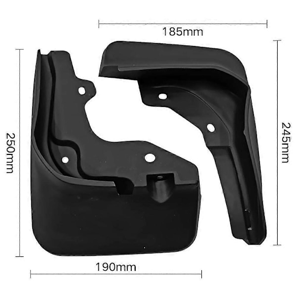 Stænklapper til A-Klasse W177 A180 A200 A220 A250 2019-2022 Mudguard Mud Flap Guard Splash