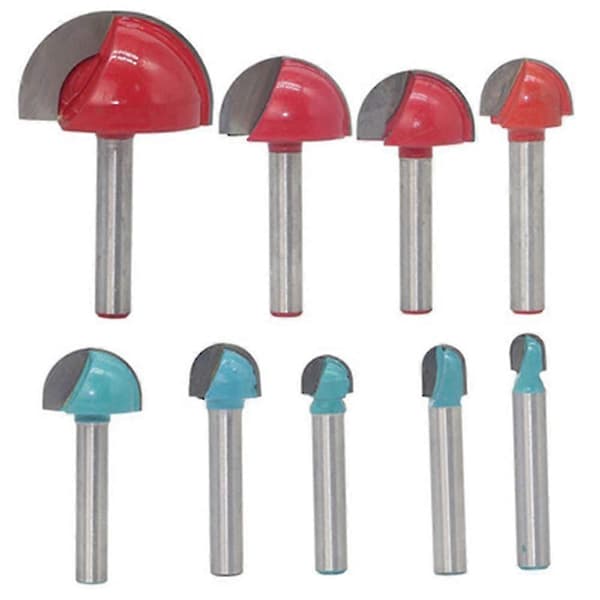 Frese Core Box Overfreser Rund Bunn Rundt Hode Trebearbeiding Gravering Halvsirkelformet Kutter