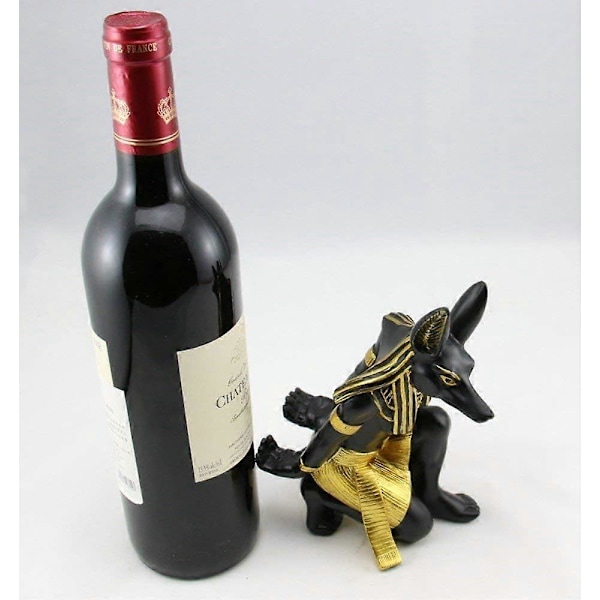 Anubis Premium Vinställ i Resin (Resin - Anubis) - Originell Gåva för Heminredning