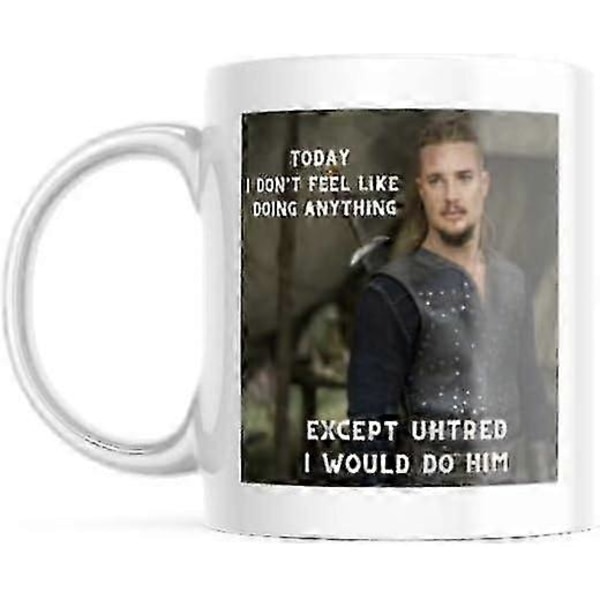 The Last Kingdom Trykket Krus Uhtred Kaffe Te Kopp Destiny is All TV-serie Alexander Dreymon - Cera