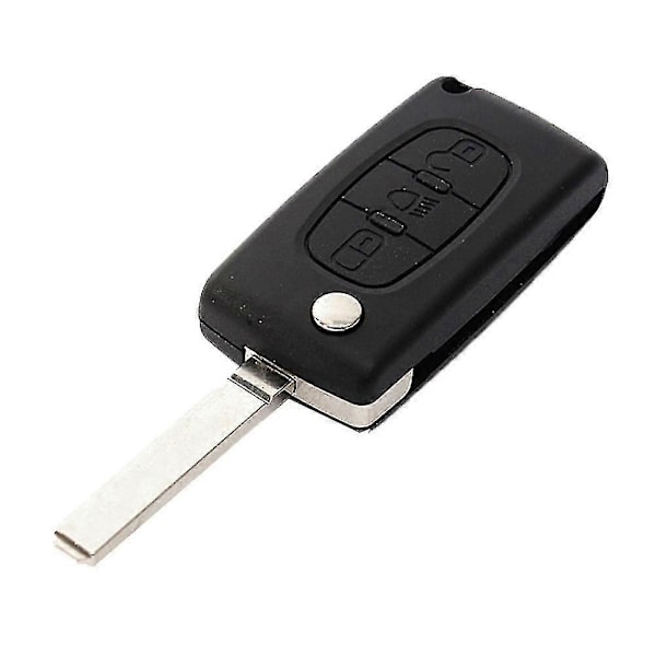 3 Knappar Vikbar Flip Bil Fjärrnyckel Fodral Skydd För Citroen C2 C3 C4 C5 C6