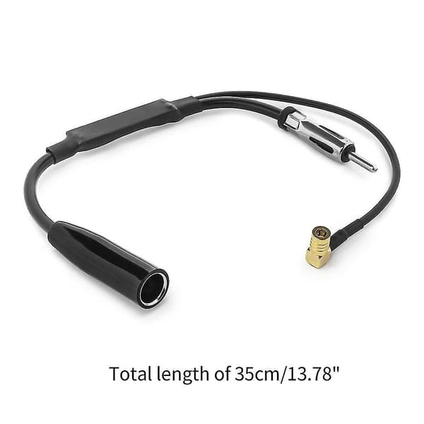 Oppgradert DAB Bilantennesplitter SMB Adapter DIN-Plugg Bilradio DAB+ Antenne